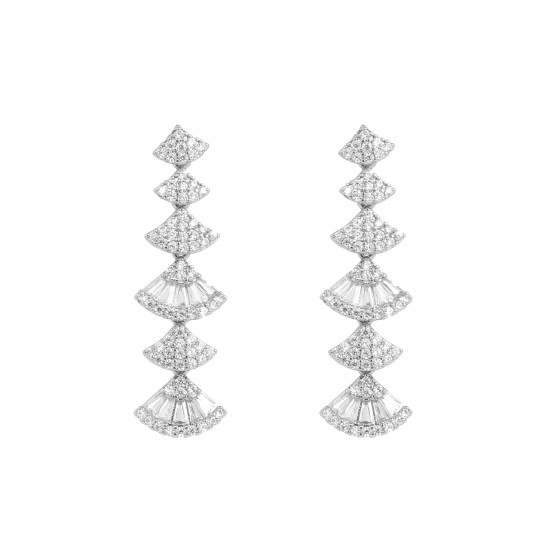 Big set, gold-plated with zirconium stones