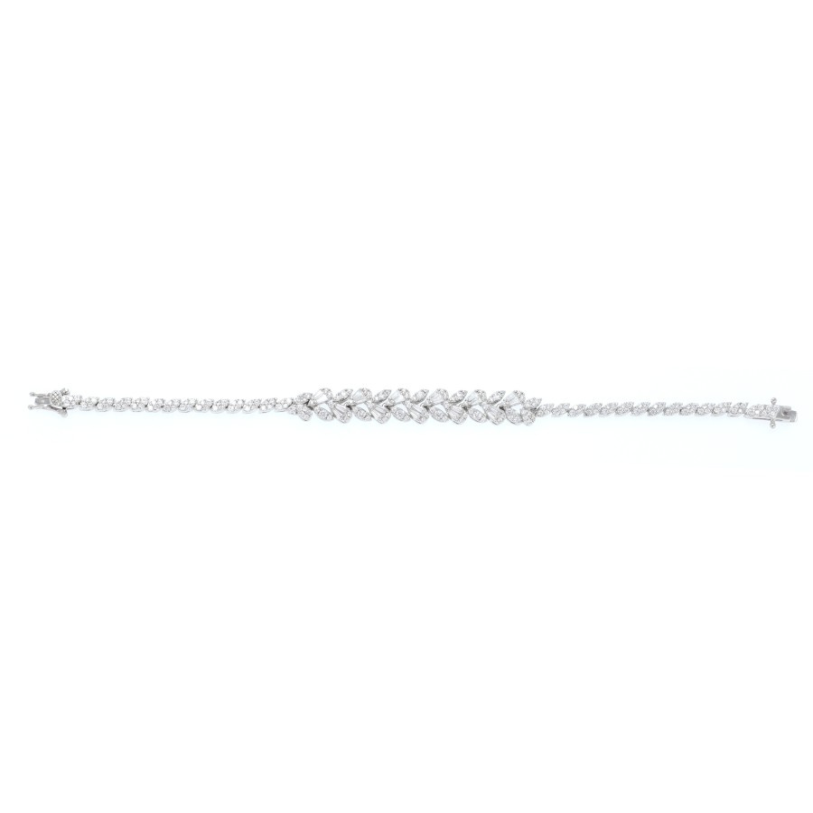 Big set silver studded with zircon stones