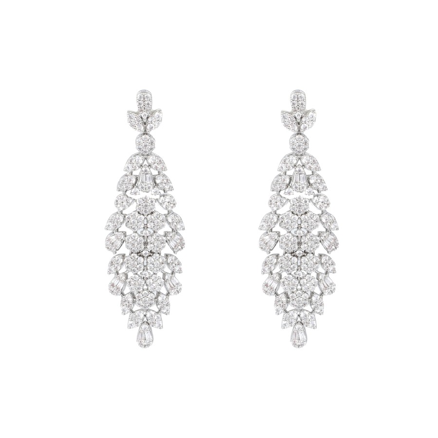 Big set  silver studded with zircon stones