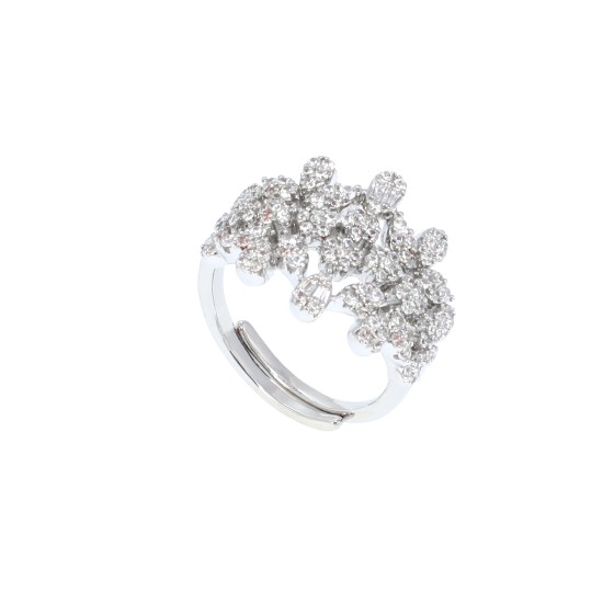 Big set  silver studded with zircon stones