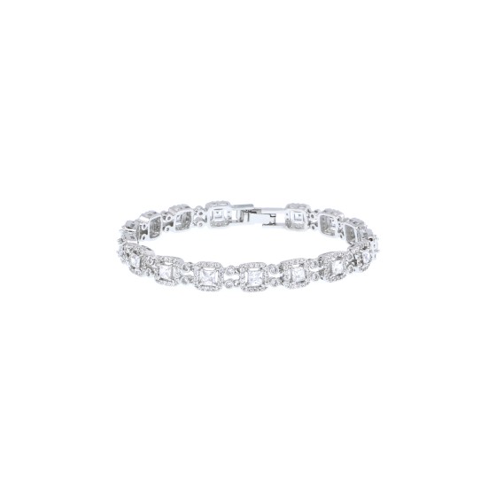 Bracelet Delicate gold plated studded with zircon and cubic zirconia s