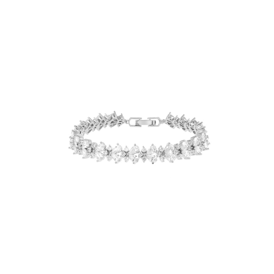 bracelet Delicate gold-plated studded with zircon stones