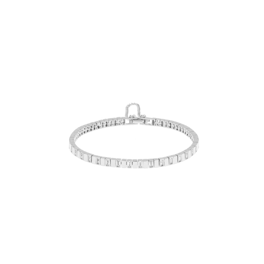 Bracelet Delicate gold-plated studded with zircon stones