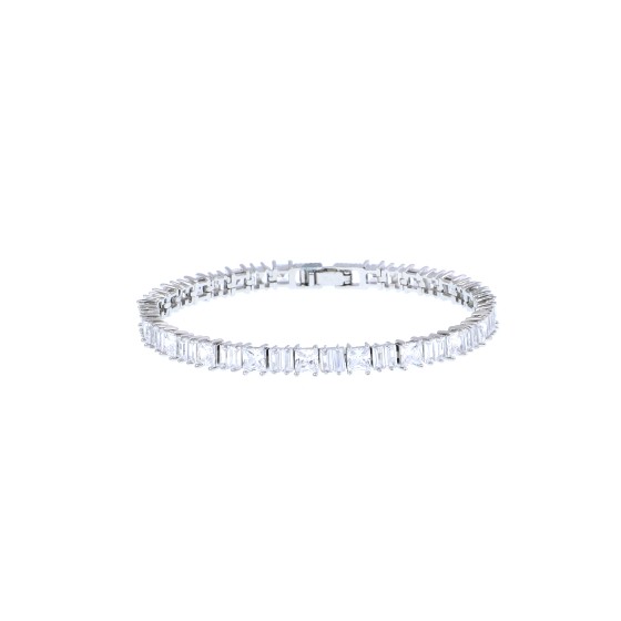 bracelet Delicate gold plated set with cubic zirconia stones