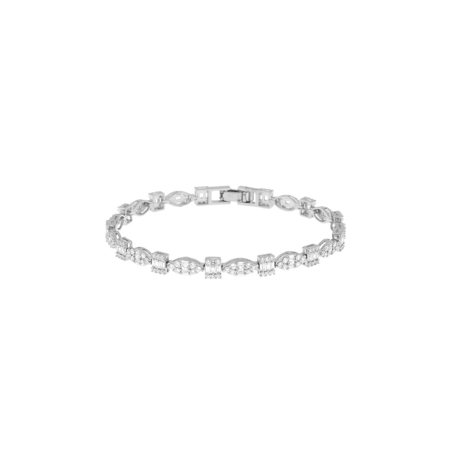 bracelet Delicate gold-plated studded with zircon stones