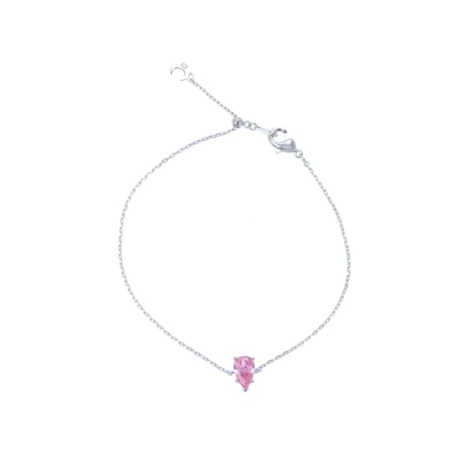 Bracelet Delicate gold-plated studded with cubic zirconia stones