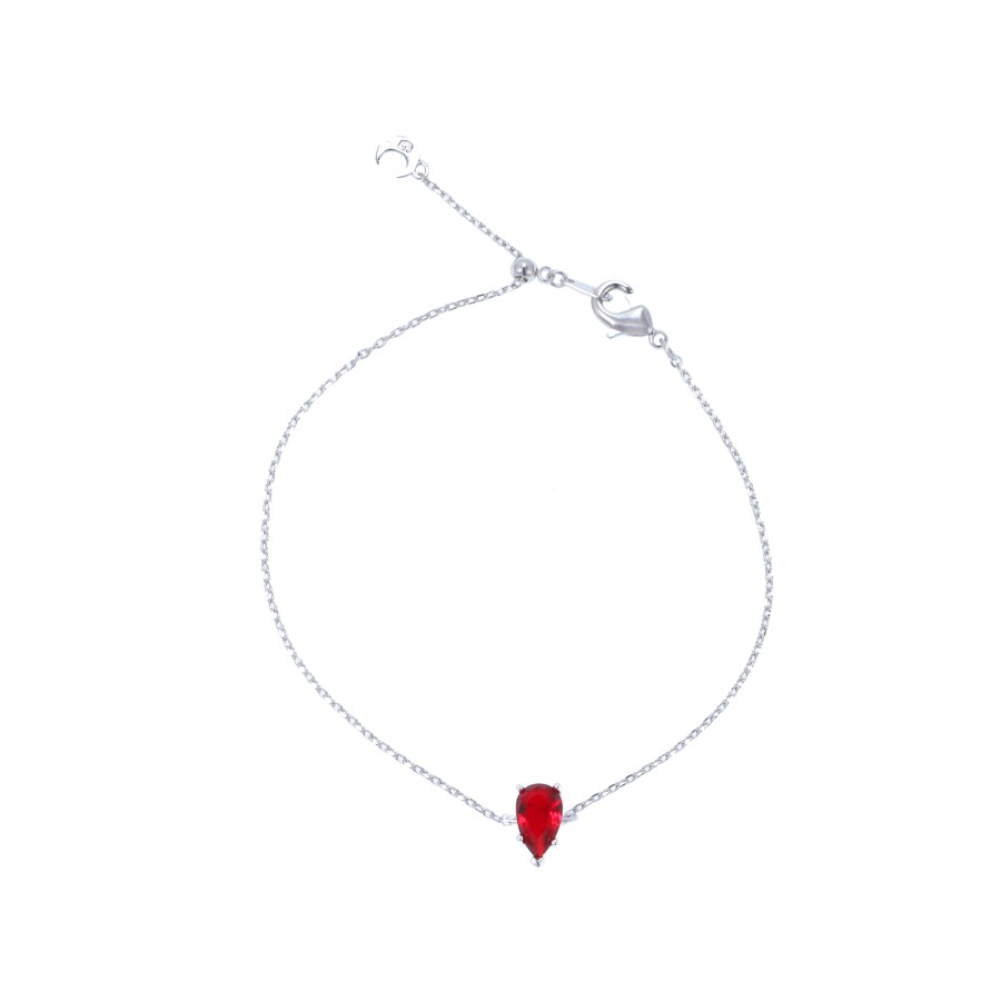 Bracelet Delicate gold-plated studded with cubic zirconia stones