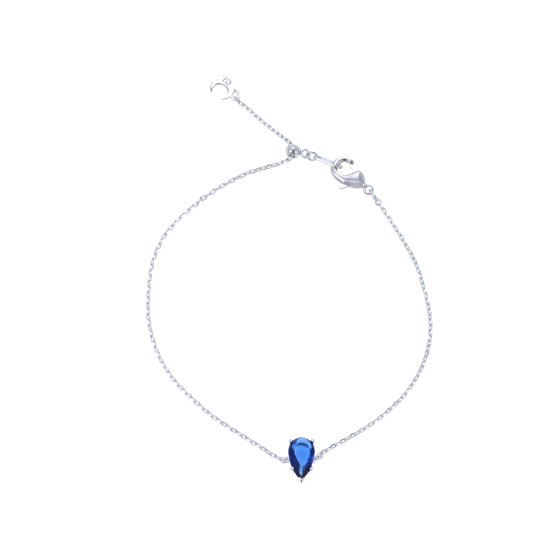 Bracelet Delicate gold-plated studded with cubic zirconia stones
