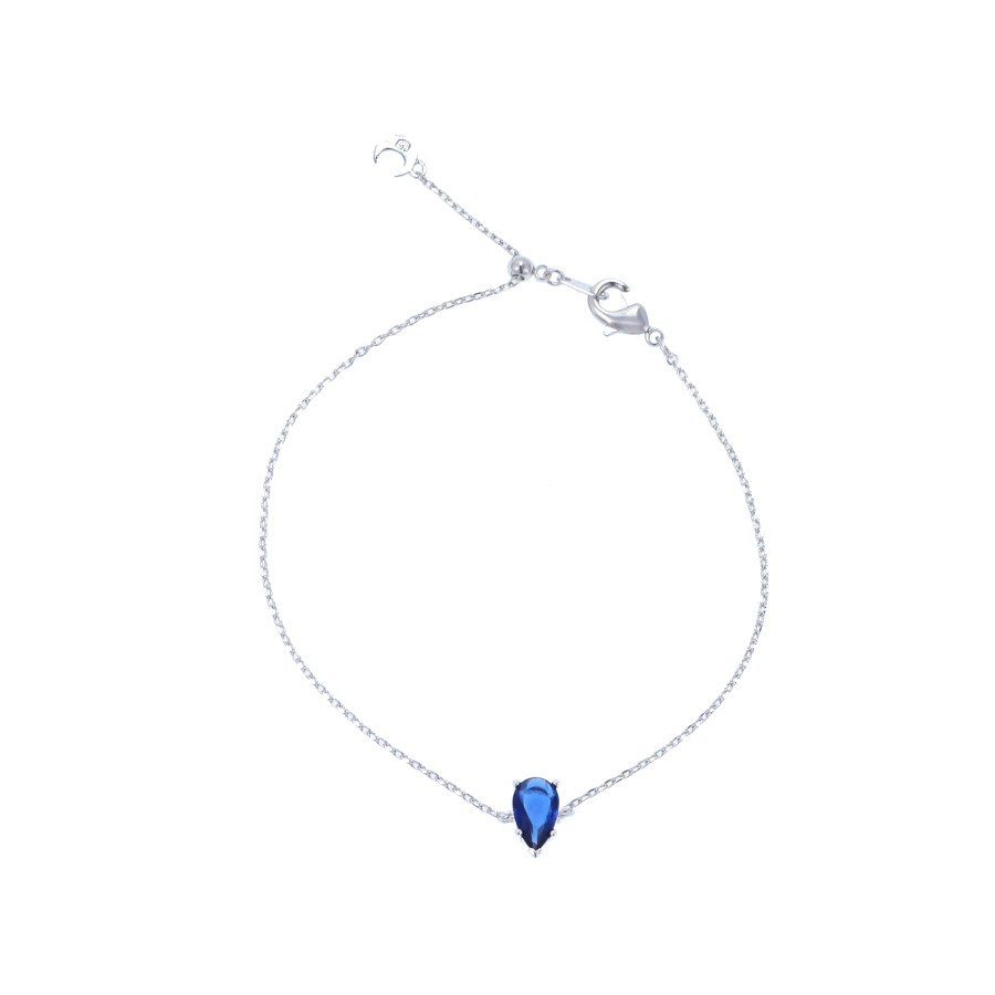 Bracelet Delicate gold-plated studded with cubic zirconia stones