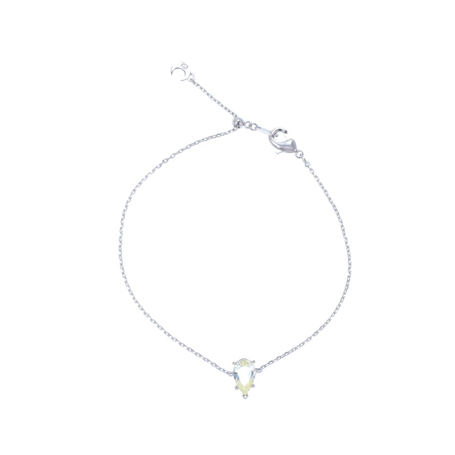 Bracelet Delicate gold-plated studded with cubic zirconia stones