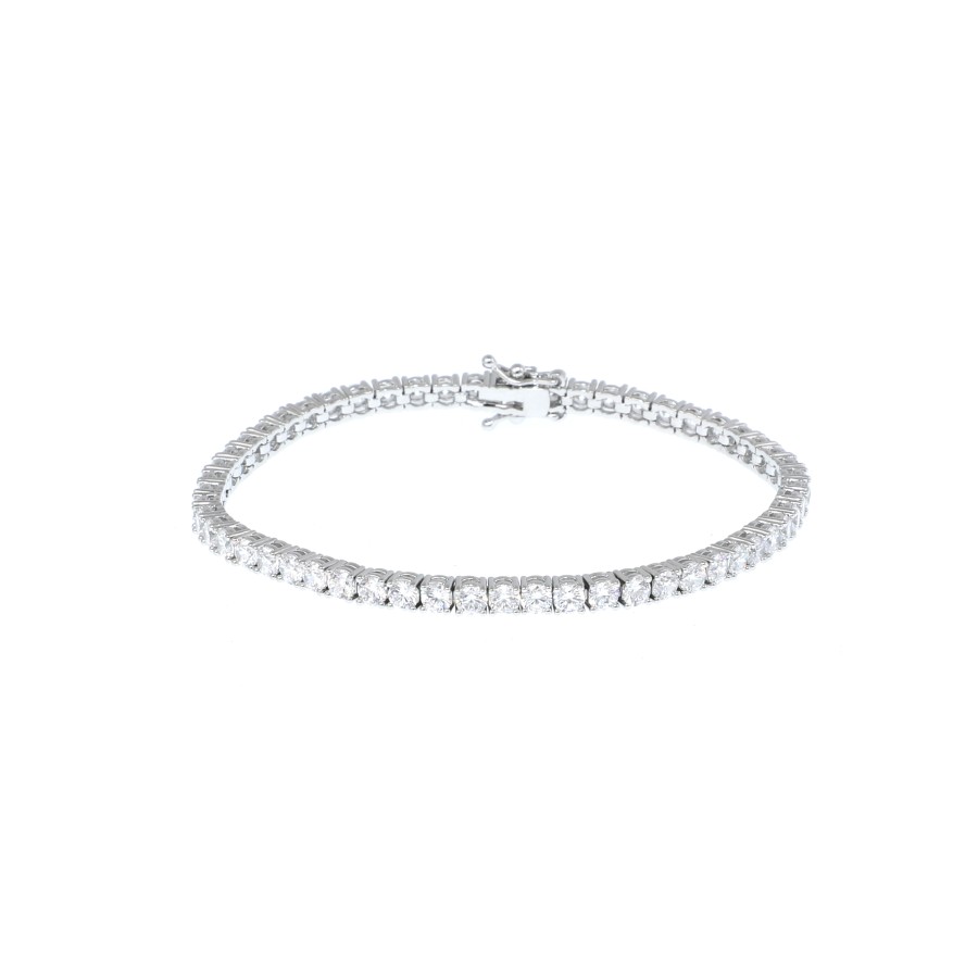 Bracelet Delicate gold-plated studded with zircon stones
