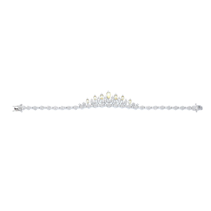 big set, silver, studded with zircon stones
