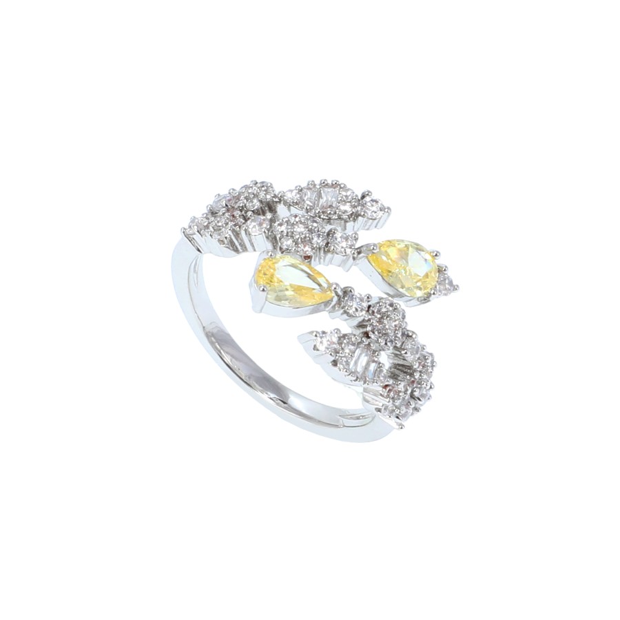 big set, silver, studded with zircon stones