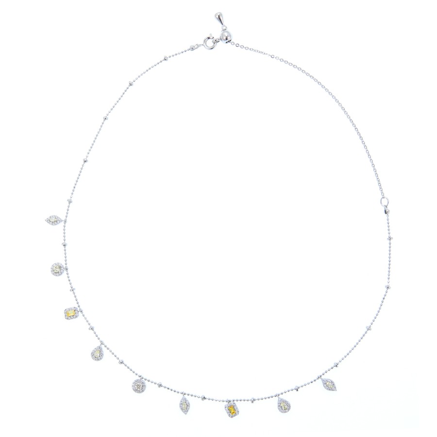 Necklace Gold plated with zircon stones