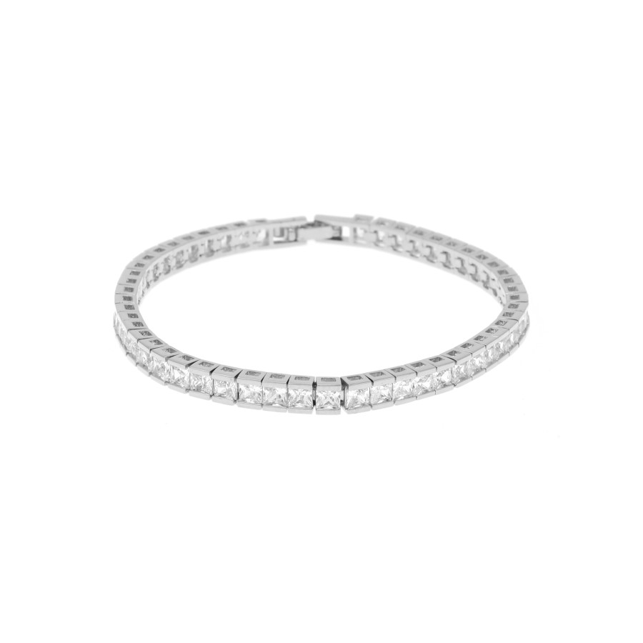 bracelet Delicate, delicate gold-plated studded with zircon stones